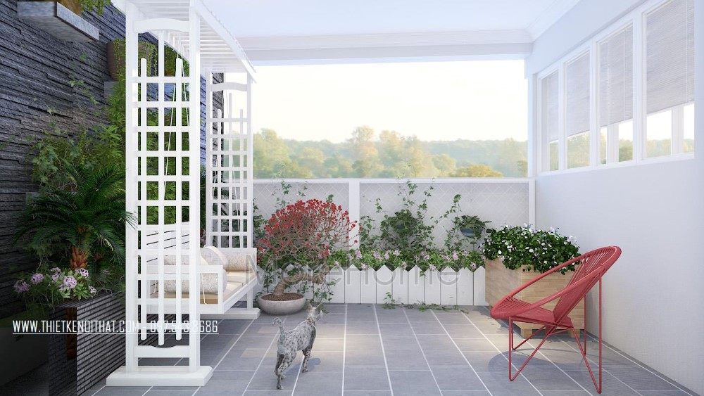 Thiết kế ban công chung cư Hei Tower